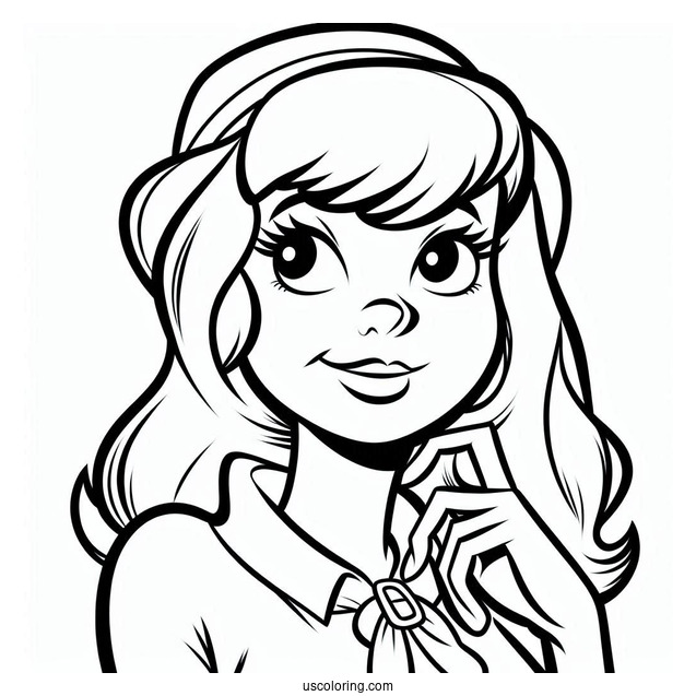 Daphne Character Coloring Page