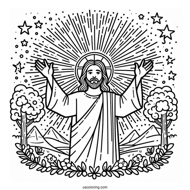 I Love Jesus Coloring For Preschoolers