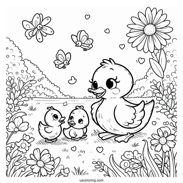 Storytime with Mama Duck and Baby Ducks