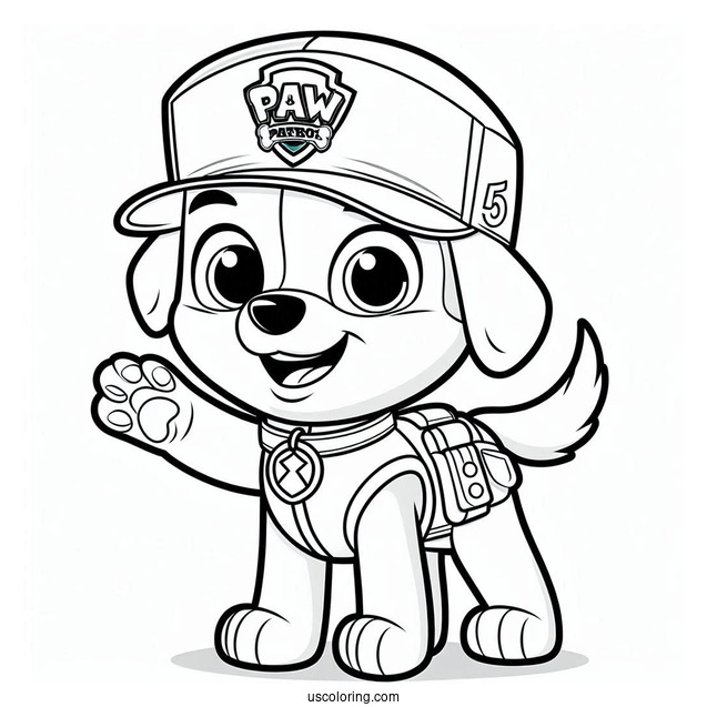 Ryder Character Coloring Sheet