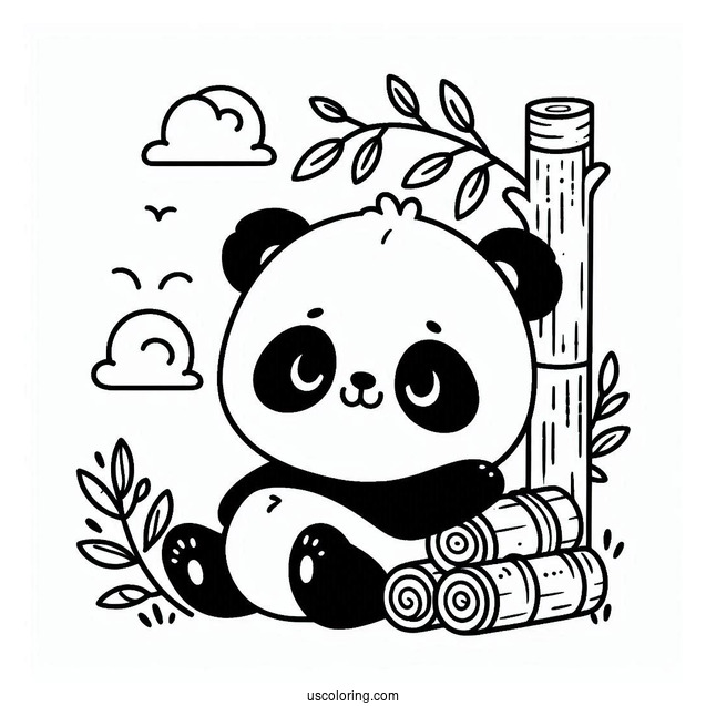 Po The Panda Coloring Page Foe Kids