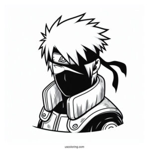 Kakashi Coloring Page Of Mangekyo Sharingan