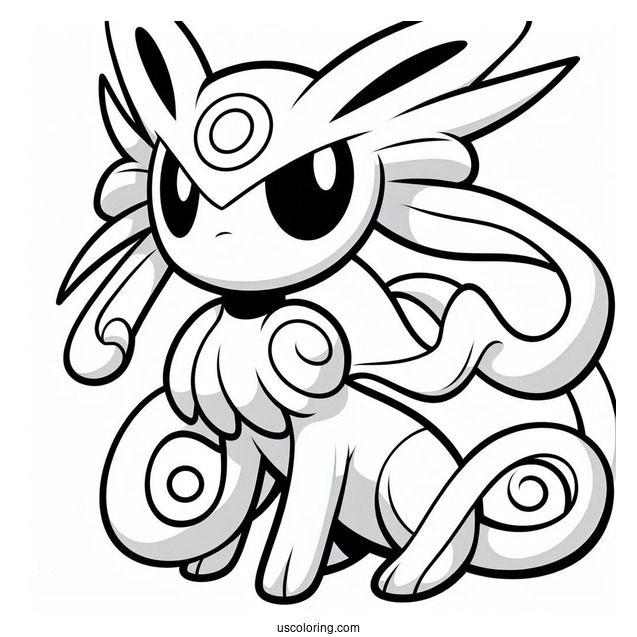 Malamar Psychich Pokemon Coloring In