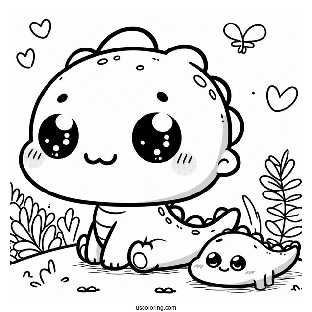 Cute Baby Cartoon Crocodile