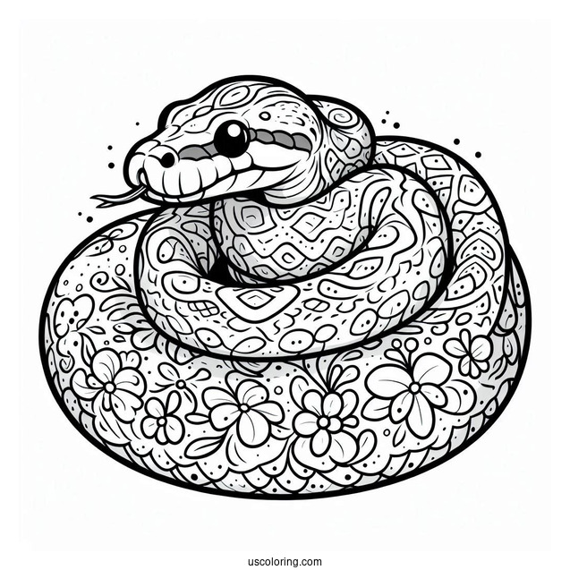 Burmese Python To Color