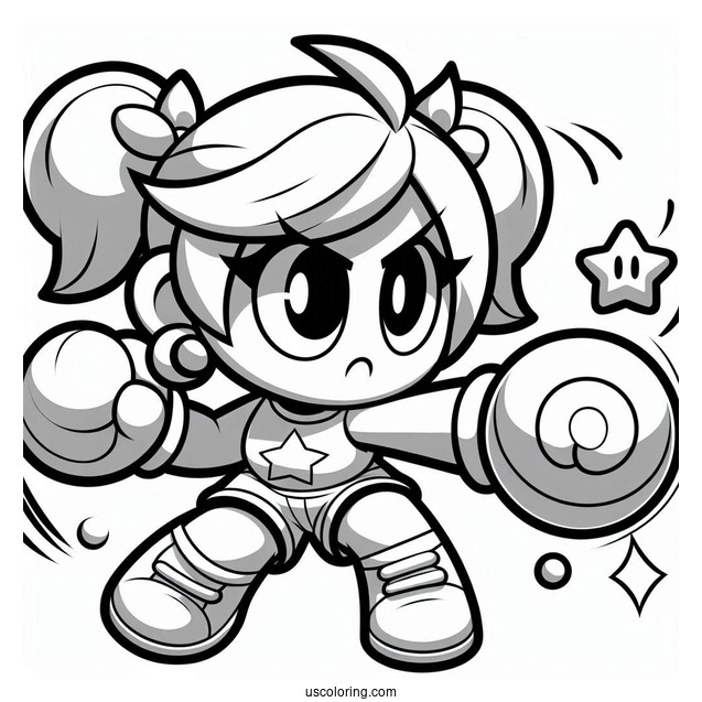 Brawl Stars Coloring Page Of Amber