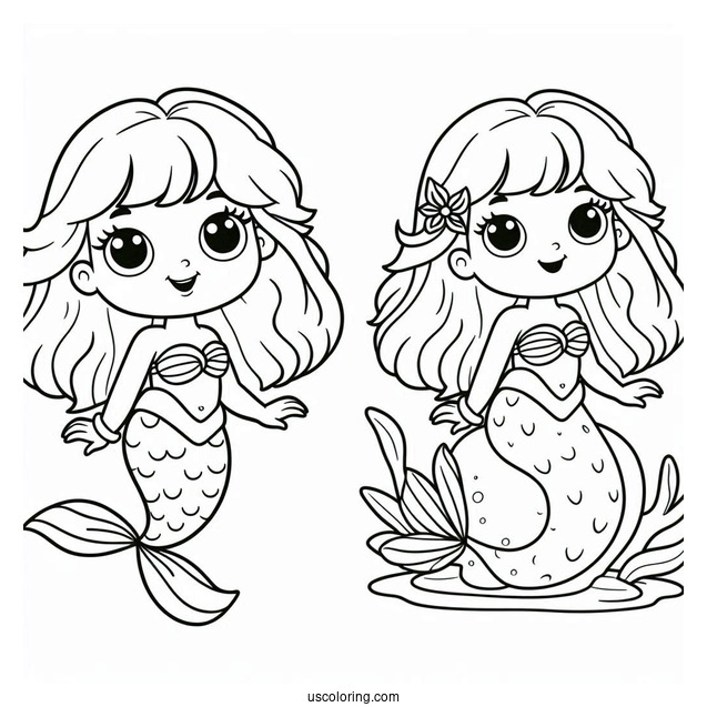Mermaid Dora Coloring Page For Kids