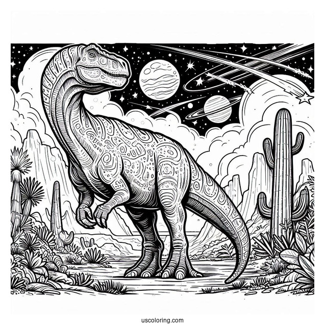 Majestic Dreadnoughtus Coloring Page