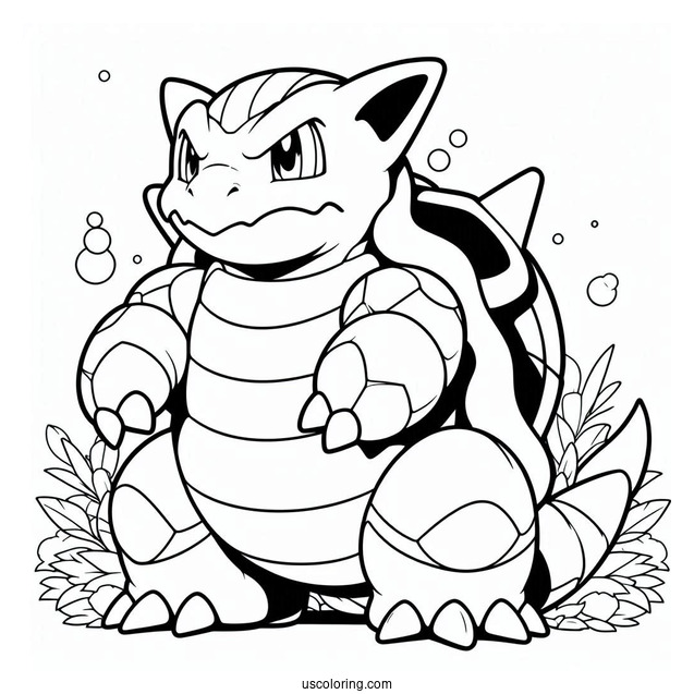 Blastoise Pokemon Coloring Page