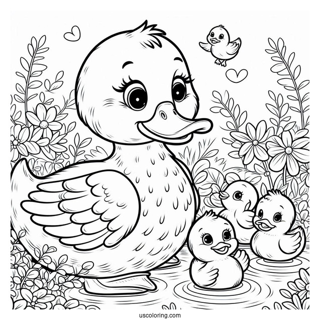 Storytime with Mama Duck and Baby Ducks