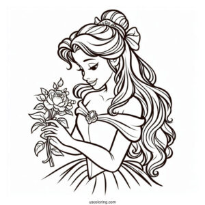 Princess Belle Coloring Sheet