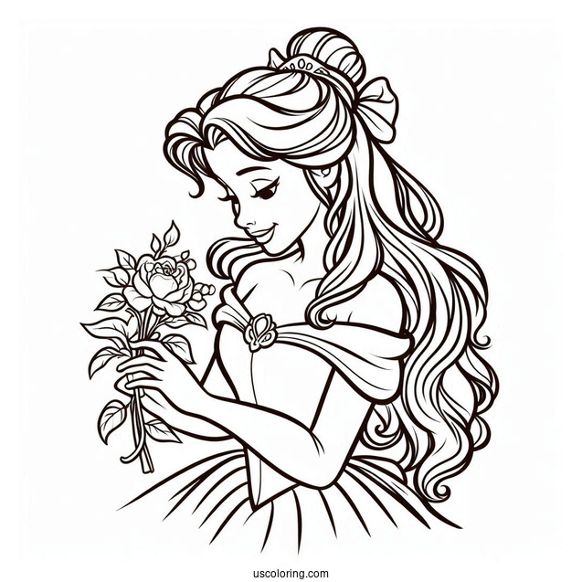 Princess Belle Coloring Sheet