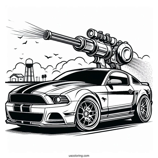 Mustang Coloring Sheet