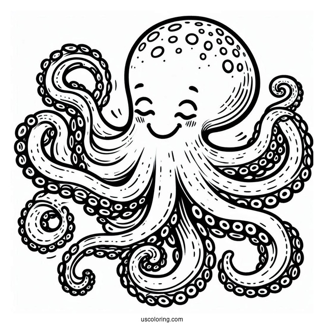 Macroctopus Coloring Page