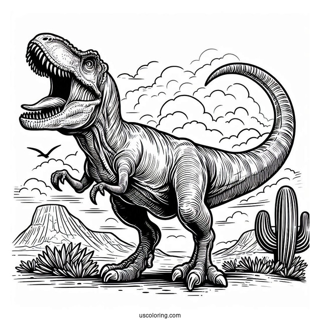 Roaring Baryonyx Dinosaur