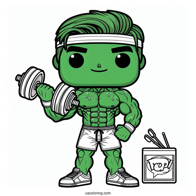 She Hulk Funko Pop Toy Coloring In