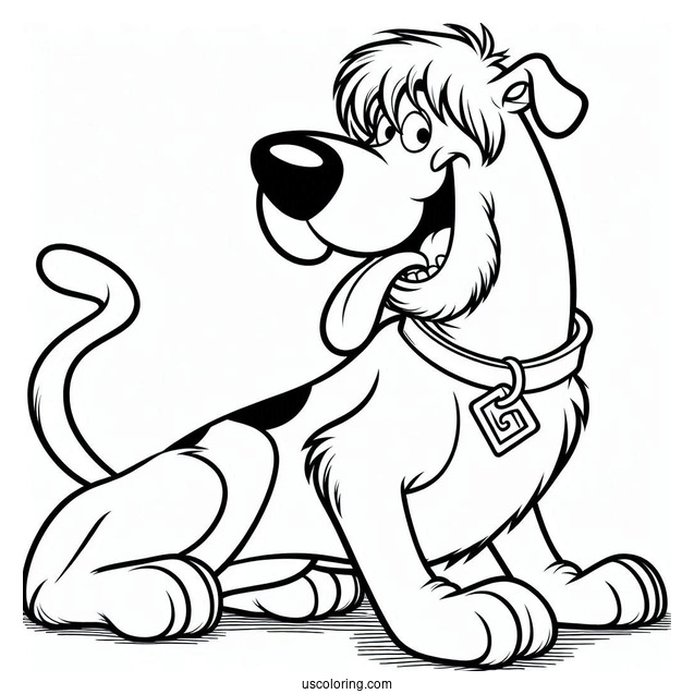 Shaggy Coloring Page For Kids
