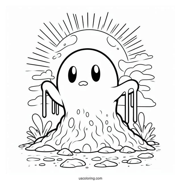 Dugtrio Emerging From Ground