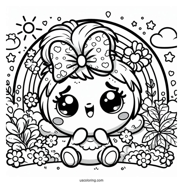 Kawaii Zoe Coloring Sheet