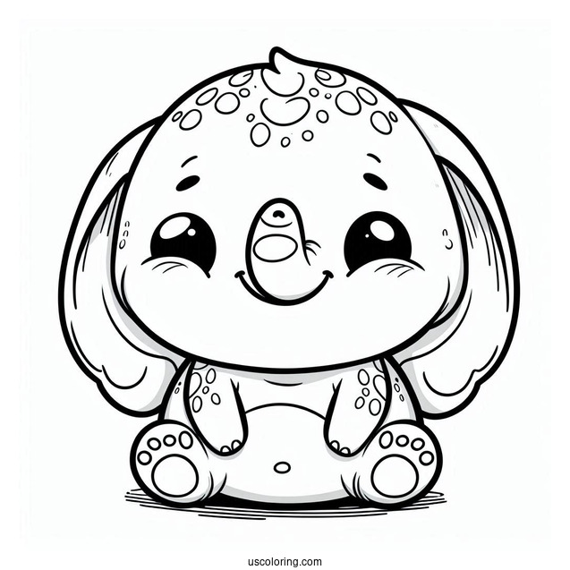Bubba Bubbaphant Of Smiling Critters Coloring Page