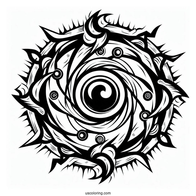 Naruto Coloring Page Of Rasengan