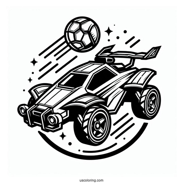 Rocket League Coloring Page Grand Champ Logo