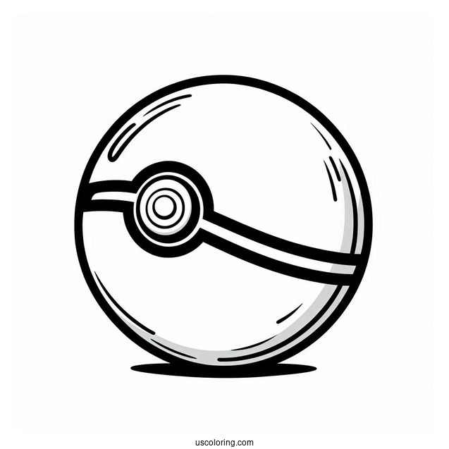Great Ball Pokéball Coloring Page