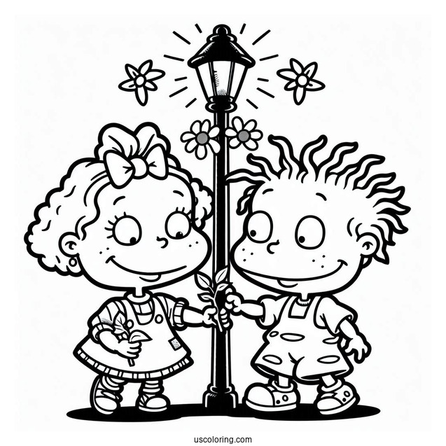 Rugrats Coloring Page Of Lillian And Philip DeVille