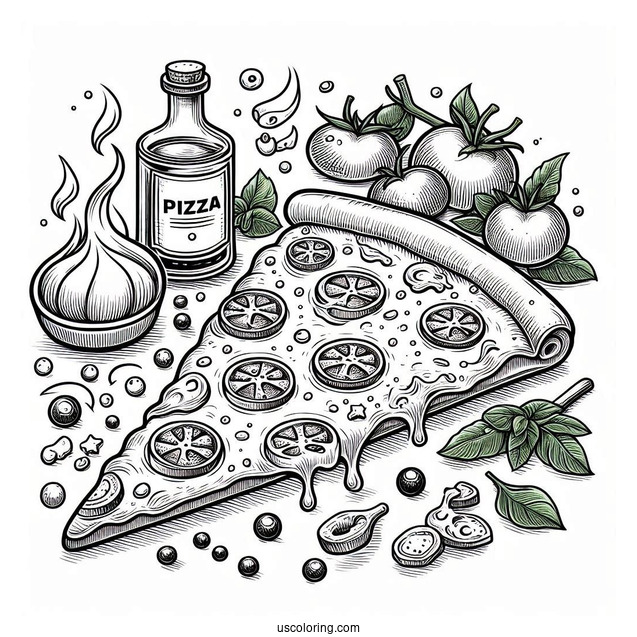 Slice Of Pepperoni Pizza With Melting Cheese