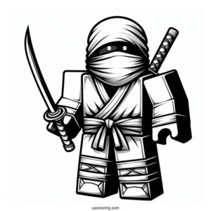 Roblox Ninja Skin Coloring Page