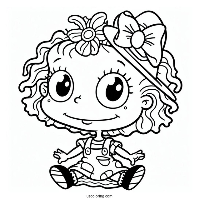 Rugrats Coloring Page Of Cute Susie Carmichael For Kids