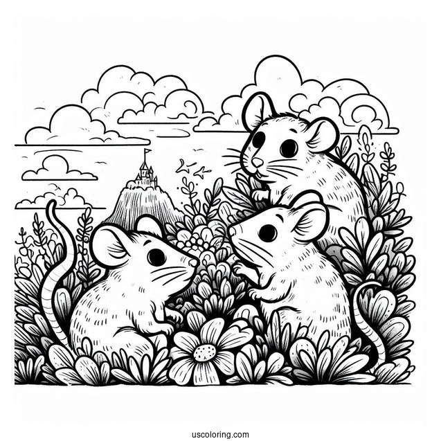 Three Blind Mice From Shrek To Color