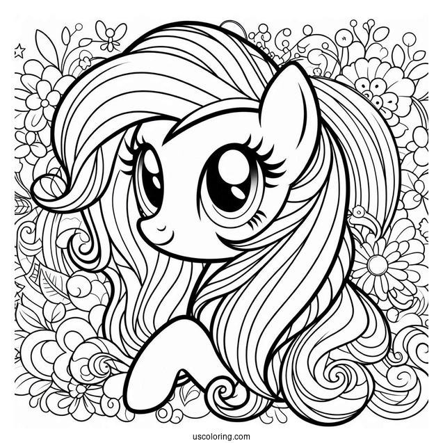 Easy Rainbow Dash With Pinkie Pie Coloring Page For Kids