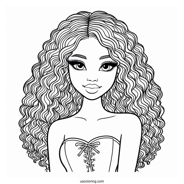 Barbie Kelly Coloring Page For Kids