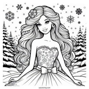 Barbie In The Snow