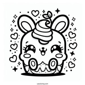 Kawaii Scoonie Shopkins To Color