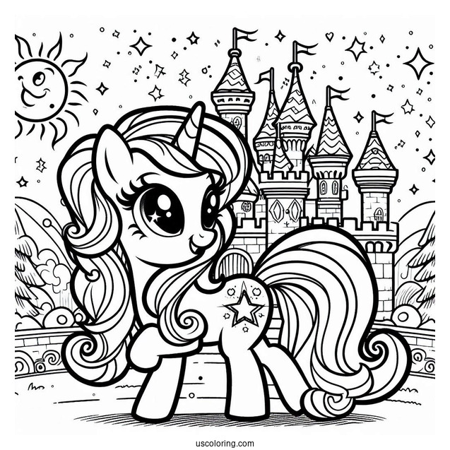 Sunny Starscout and My Little Pony Friends with Castle
