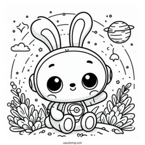 Octonauts Coloring Page Of Easy Tweak Bunny