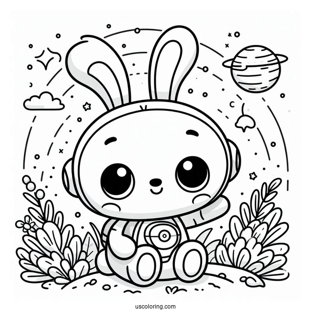 Octonauts Coloring Page Of Easy Tweak Bunny
