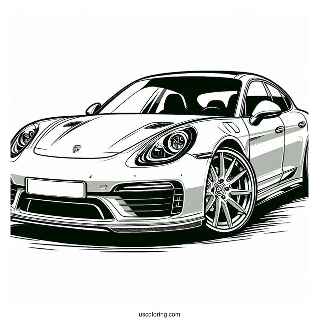 Coloring Page Of Porsche Panamera