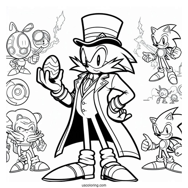 Doctor Eggman Coloring Page
