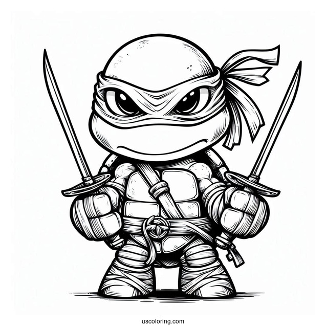 Ninja Turtles Coloring Page Of Simple Traximus