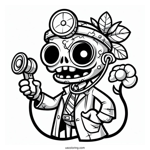 Coloring Page Of Dr Zomboss