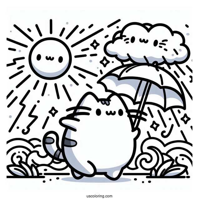 Adorable Pusheen And Stormy In The Sunshine