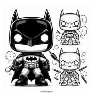 Funko Pop Batman Coloring Page
