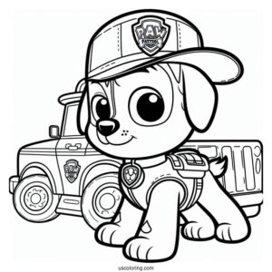 Coloring Sheet Of Ryder From Paw Patrol