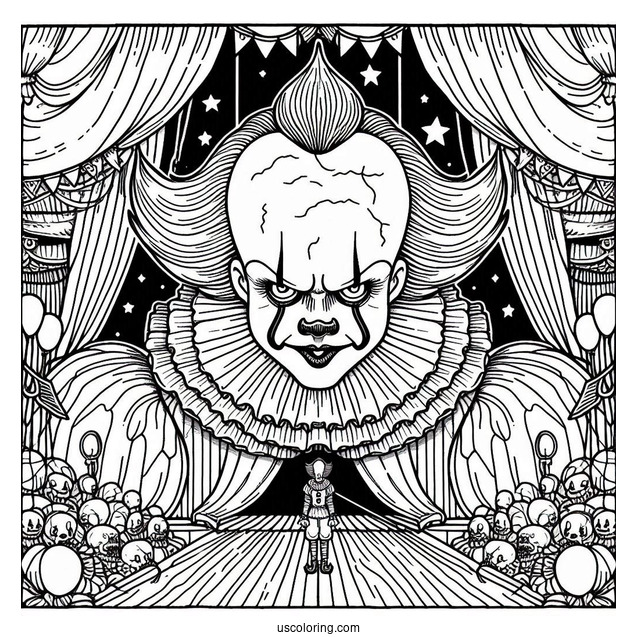 Pennywise Looming Over Circus Entrance