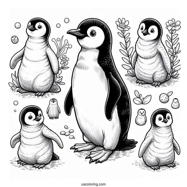 Madagascar Penguins Coloring Pages
