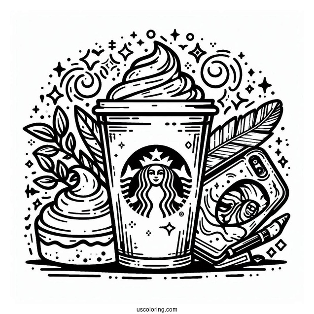 Starbucks Coloring Page Of Logo