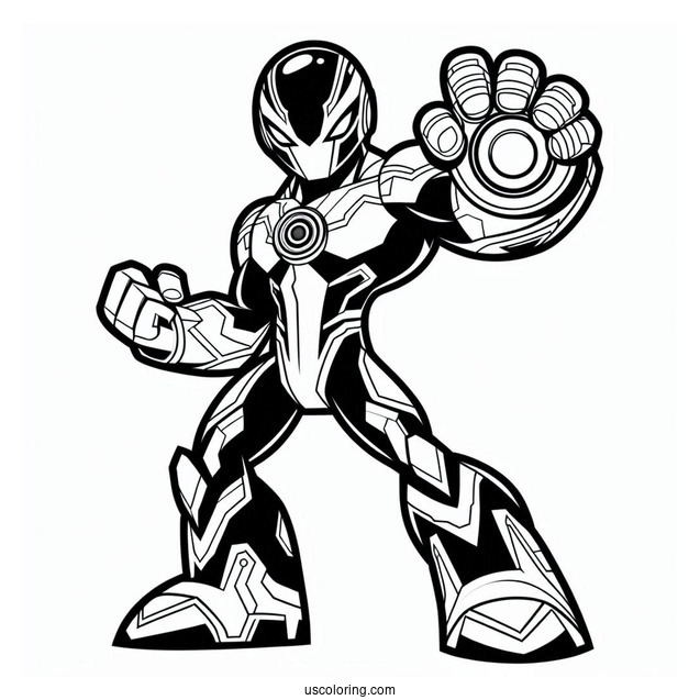 Ben 10 Coloring Page Of Omnitrix Alien Force
